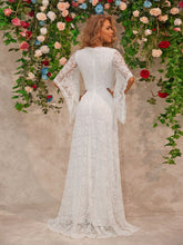 Lace V-Neck Floor length Dress OutfitFlow